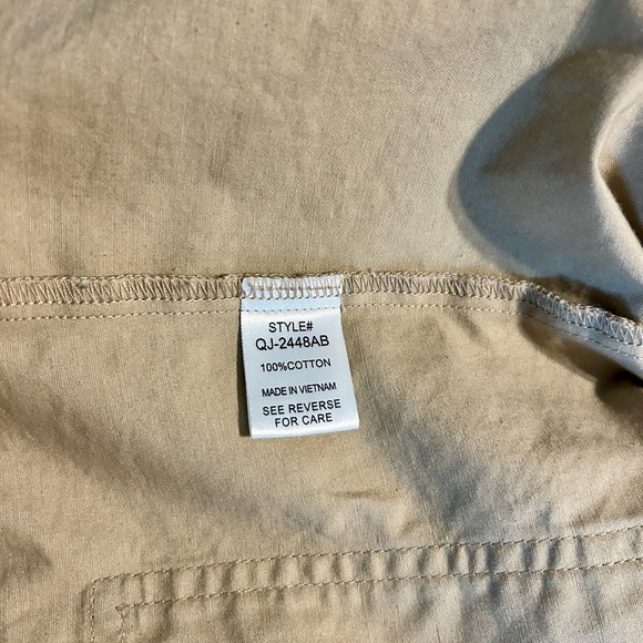 Zenana Women’s Khaki Cotton Hooded Zip Up Vest Size Large - Picture 6 of 6